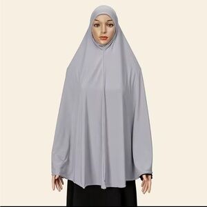 Islamic prayer hijab Long khimar Muslim prayer dress khimar with half abaya